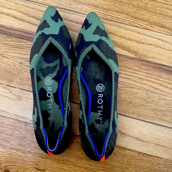 Rothy's Shoes | Rothys Olive Camo The Point | Poshmark